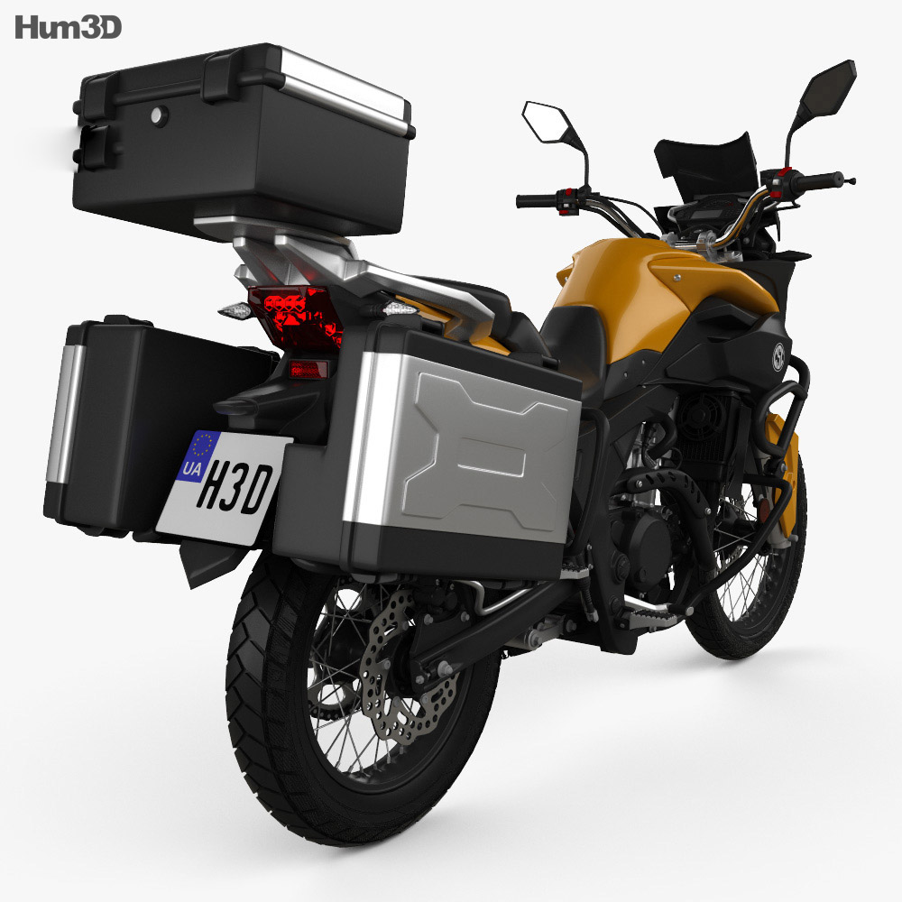 CSC Motorcycles Cyclone RX3 2015 3D-Modell Rückansicht