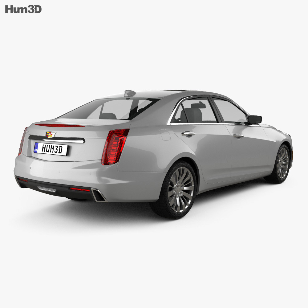 Cadillac CTS Premium Luxury 2019 3d model back view