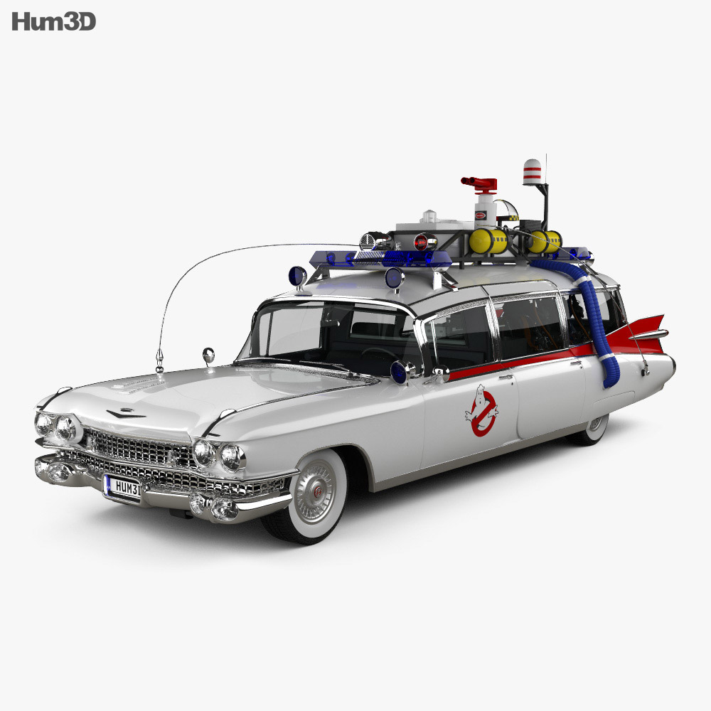 Cadillac Fleetwood 75 Ghostbusters Ectomobile with HQ interior and ...