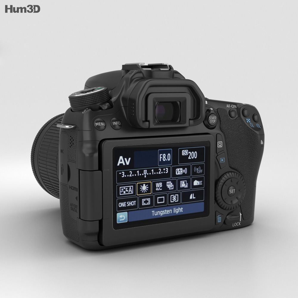 Canon EOS 70D 3d model