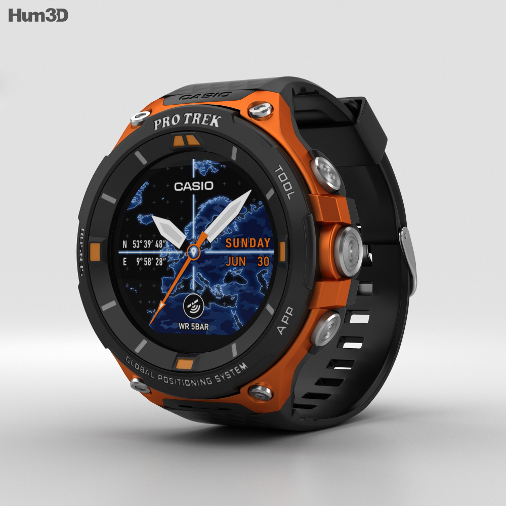 casio protrek orange