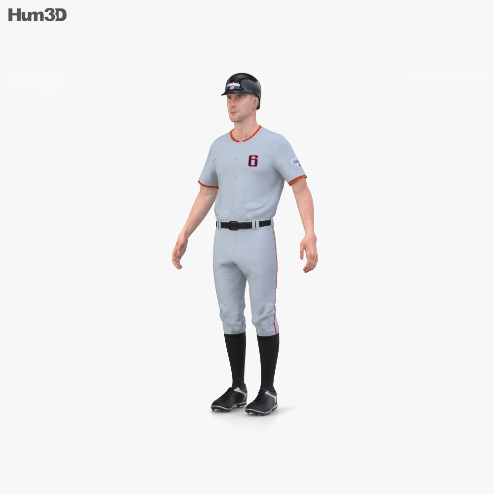 Baseball Player 3d model