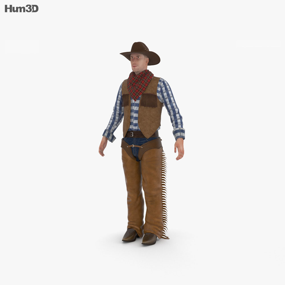 Cowboy 3D-Modell