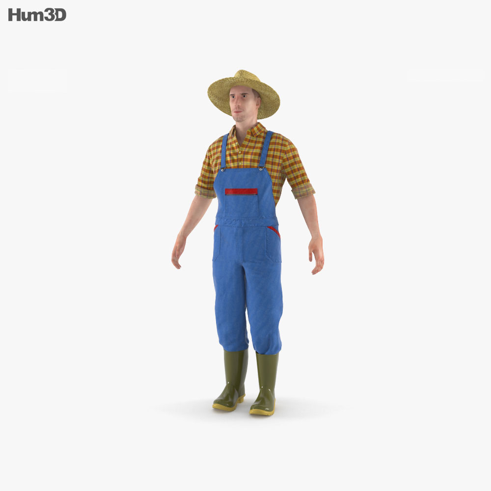 Farmer 3d model