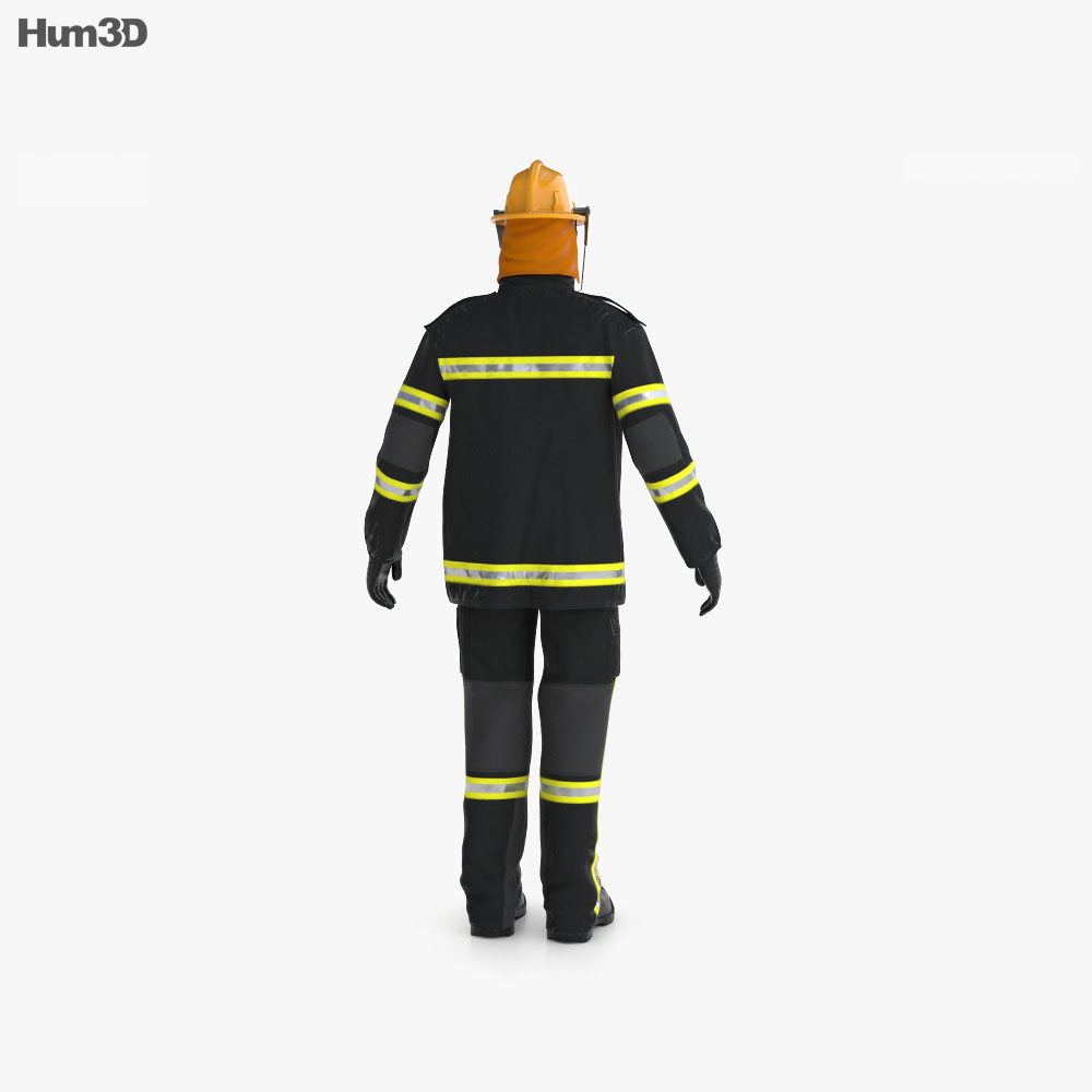 消防员 3D模型