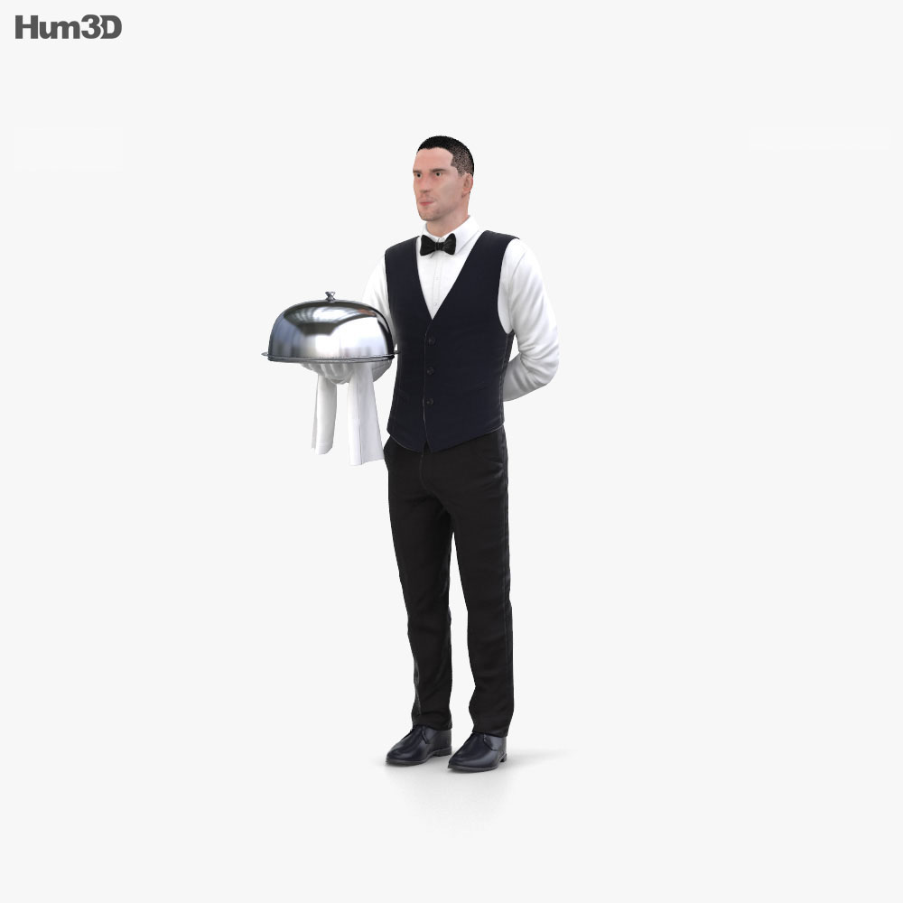Waiter 3d model
