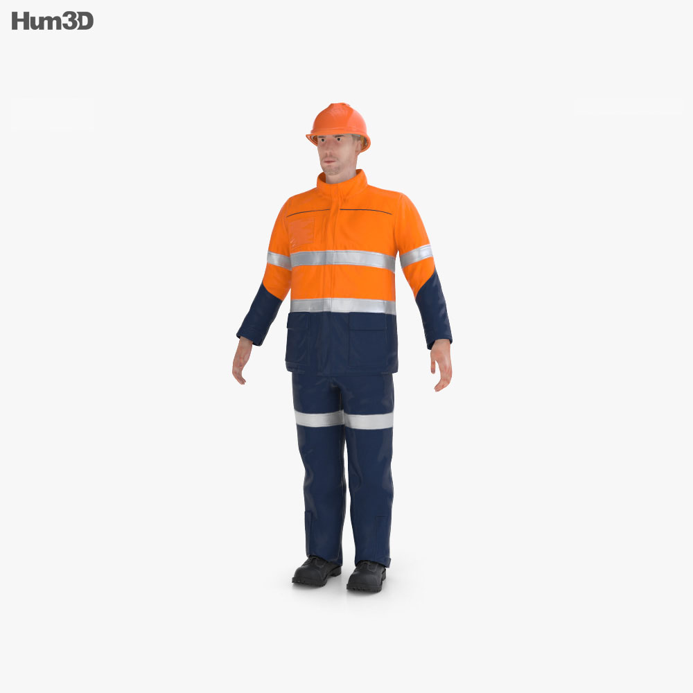 Workman Mining Safety 3d model