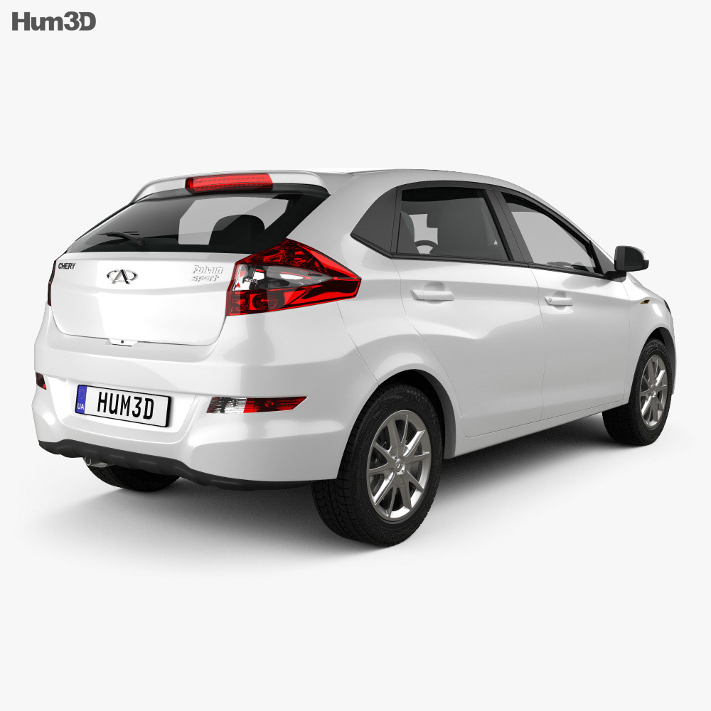 Chery A13 (Fulwin 2) hatchback 2014 3d model back view