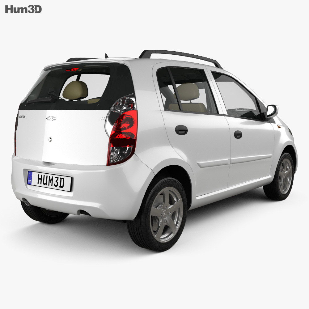 Chery A1 (J1) with HQ interior 2014 3d model back view