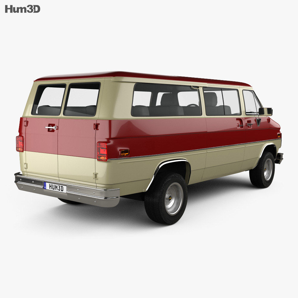 Chevrolet Beauville 1988 3d model back view