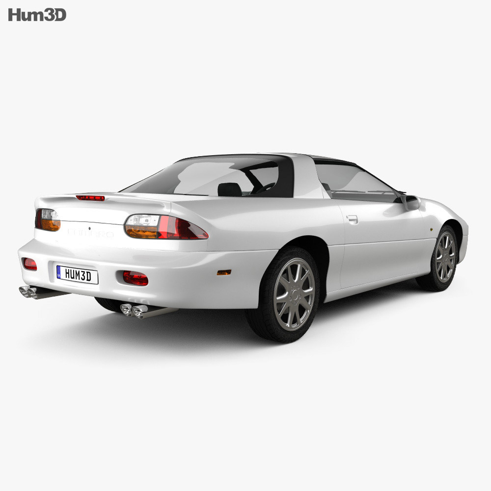 Chevrolet Camaro coupe 2002 3d model back view