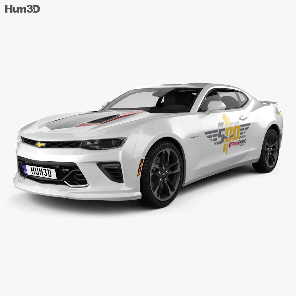 Chevrolet Camaro SS Indy 500 Pace Car 2017 3Dモデル
