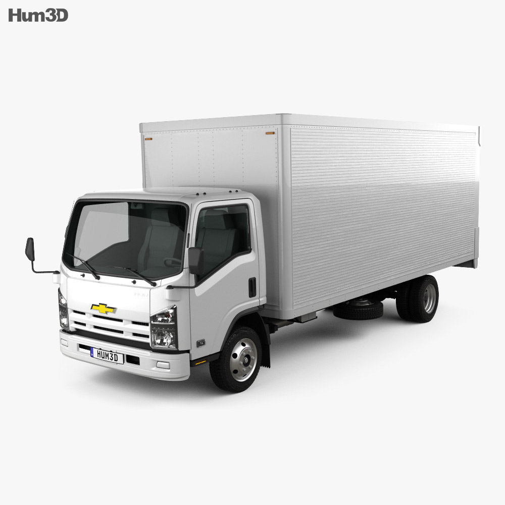 Chevrolet NQR 75L Box Truck 2016 Modello 3D