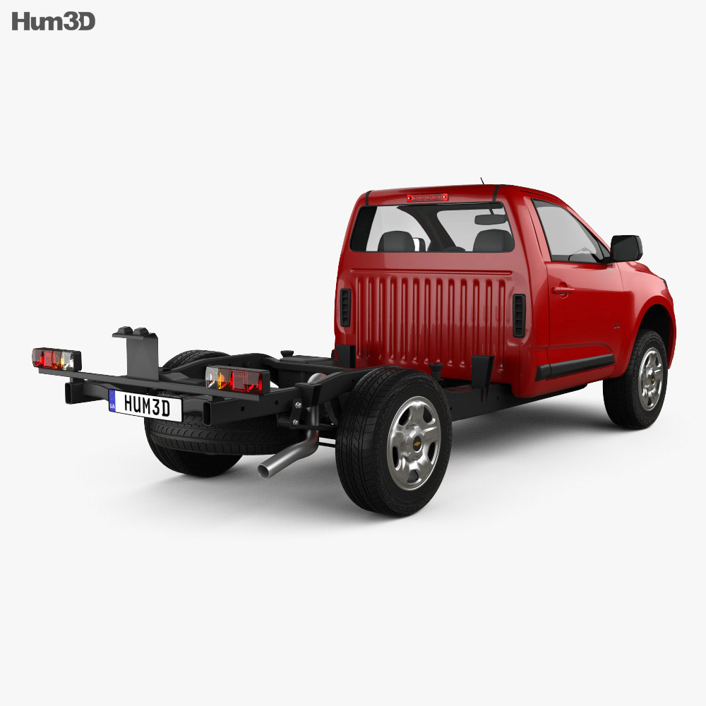 Chevrolet Colorado S-10 Regular Cab Chassis 2019 3d model back view