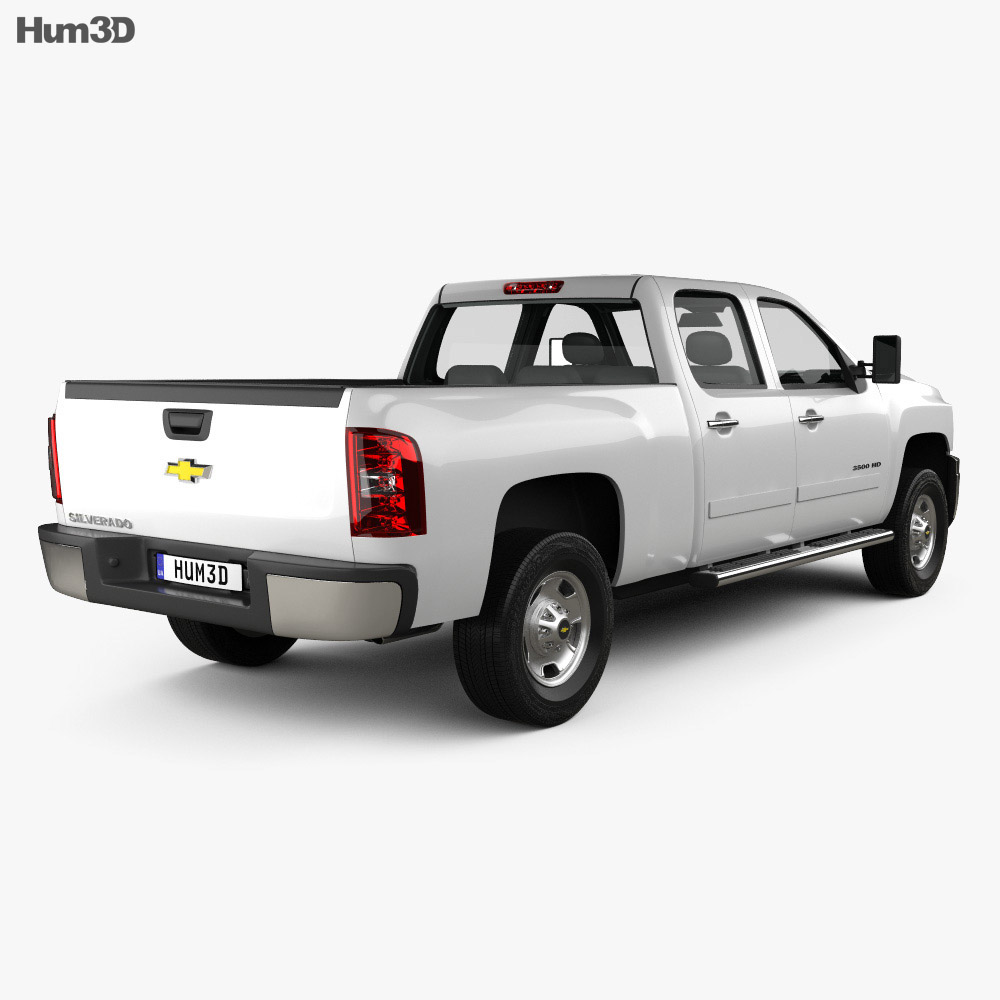 Chevrolet Silverado Crew Cab Standard Bed 3D model - Hum3D