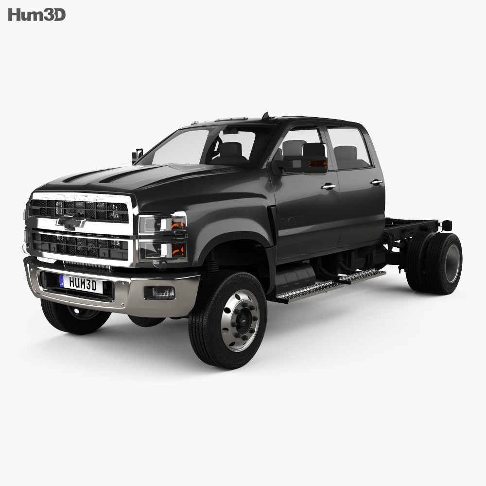 Chevrolet Silverado 4500HD Crew Cab Chassis 2018 3D model Vehicles on