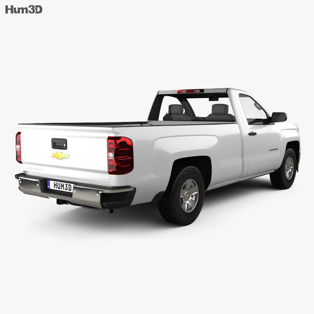 Chevrolet Silverado Regular Cab 2016 3D model - Vehicles on Hum3D