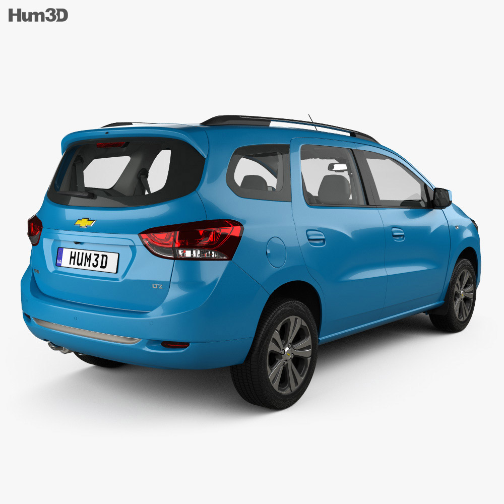 Chevrolet Spin LTZ with HQ interior 2021 3d model back view