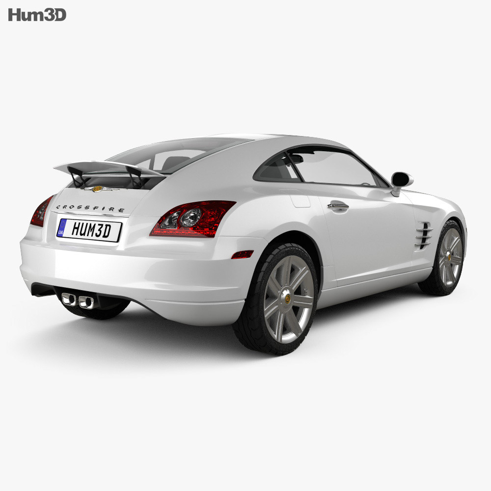 Chrysler Crossfire coupe 2007 3d model back view