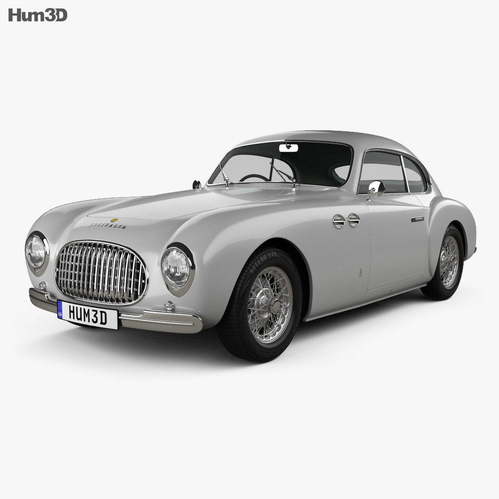 Cisitalia 202 mit Innenraum 1946 3D-Modell