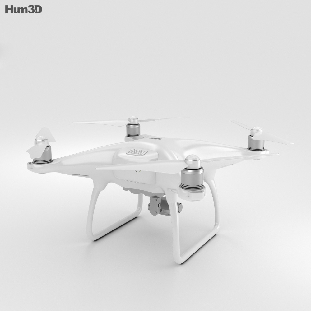 DJI Phantom 4 Drohne 3D-Modell