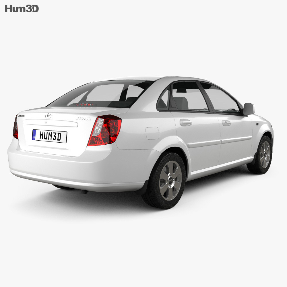 Daewoo Gentra 2016 Modello 3D vista posteriore