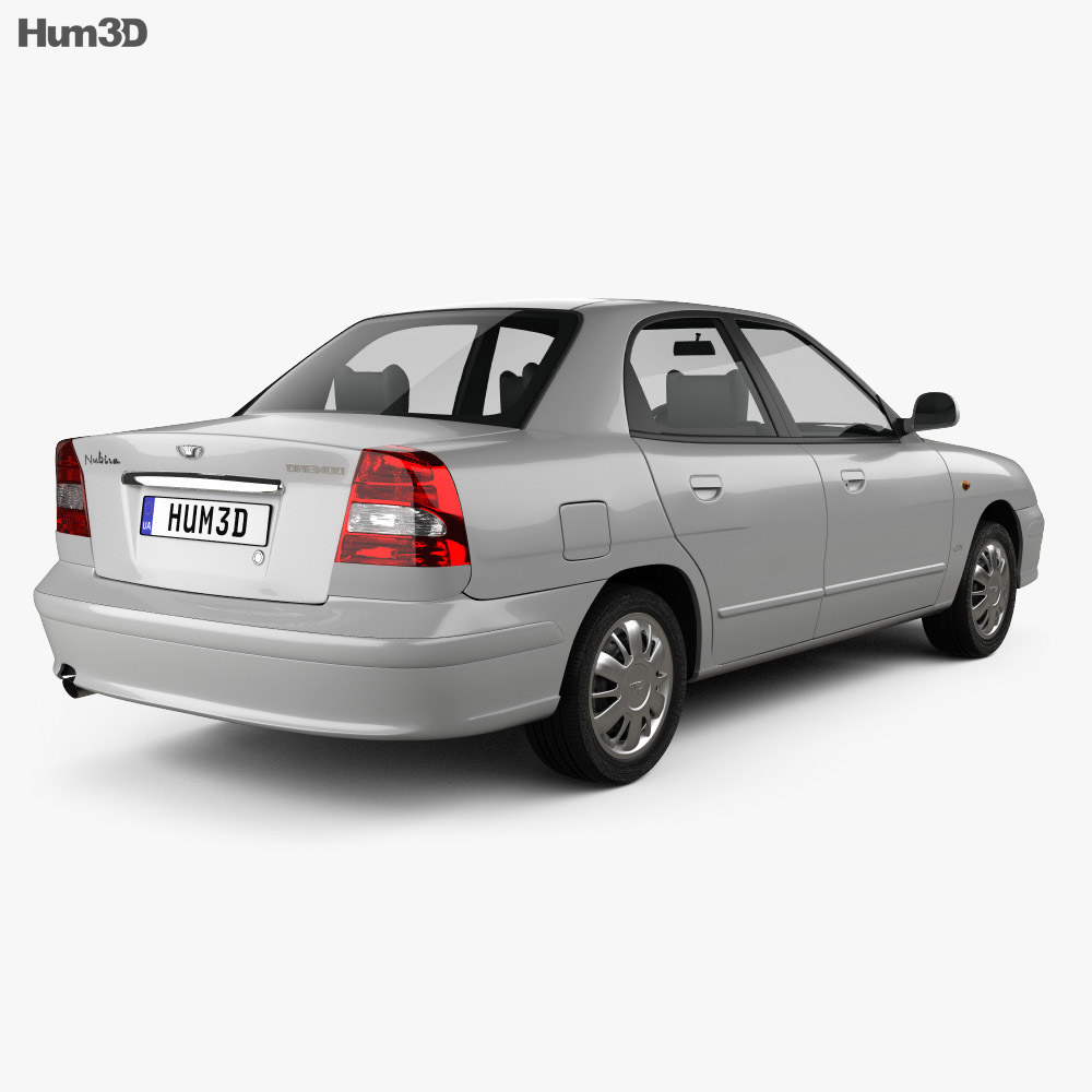 Daewoo Nubira sedan 2014 3d model back view