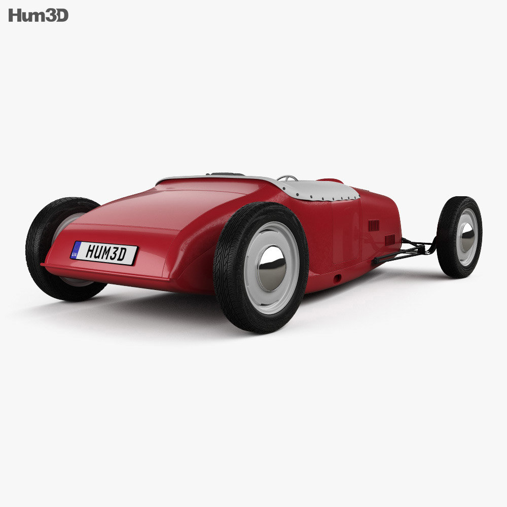 Dahm Brothers Roadster 1927 3d model back view