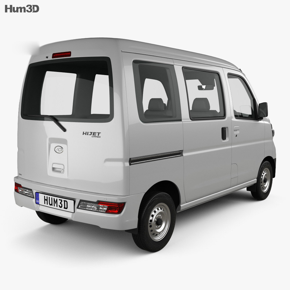 Daihatsu Hijet Cargo 2020 3d model back view