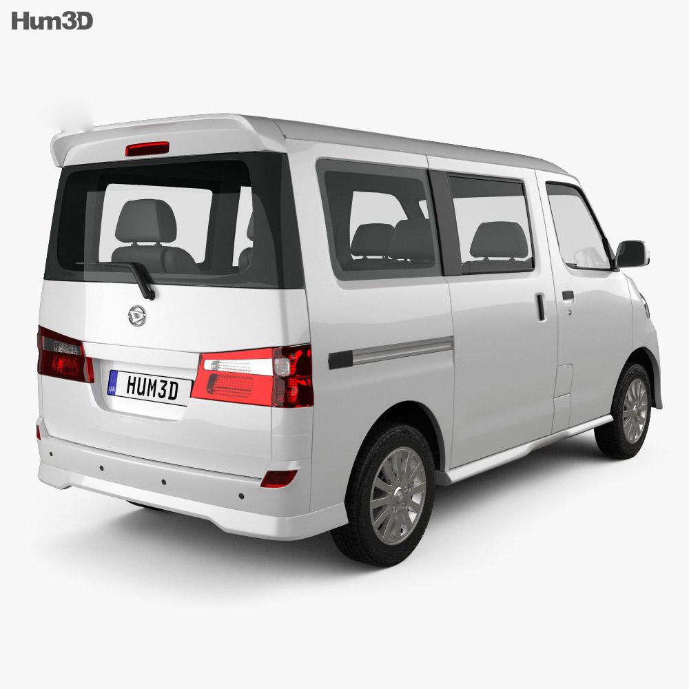 Daihatsu Luxio 2016 3D-Modell Rückansicht