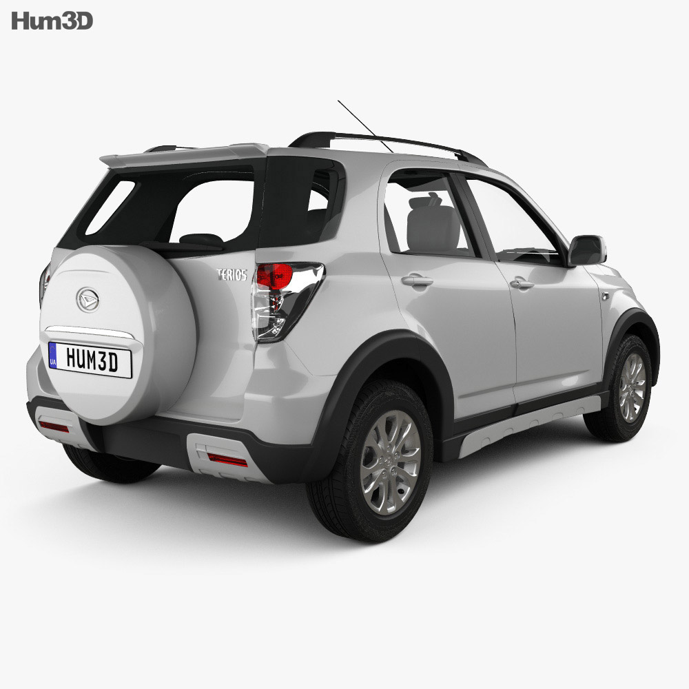 Daihatsu Terios 2016 3D模型 后视图