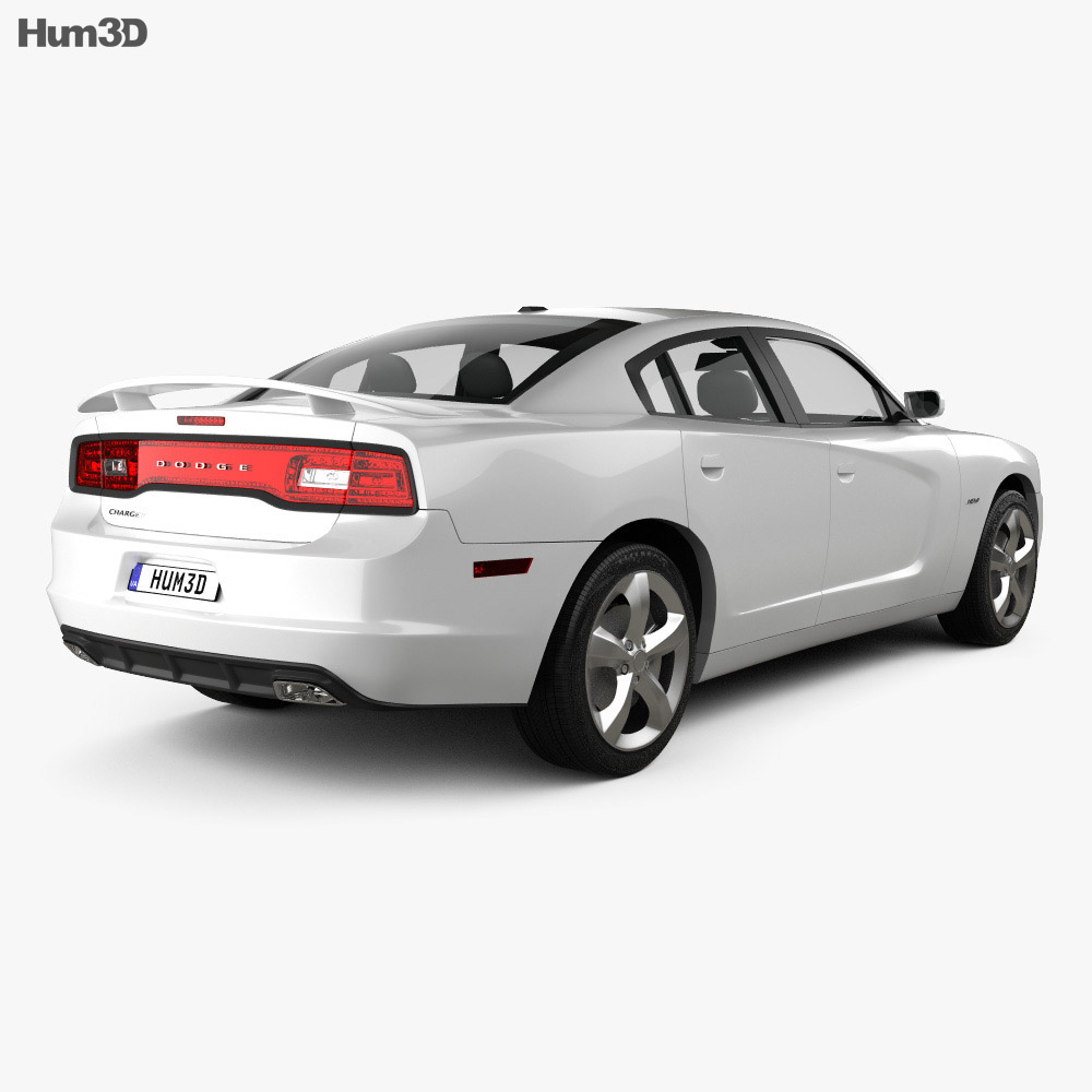 Dodge Charger (LX) 2012 3d model back view