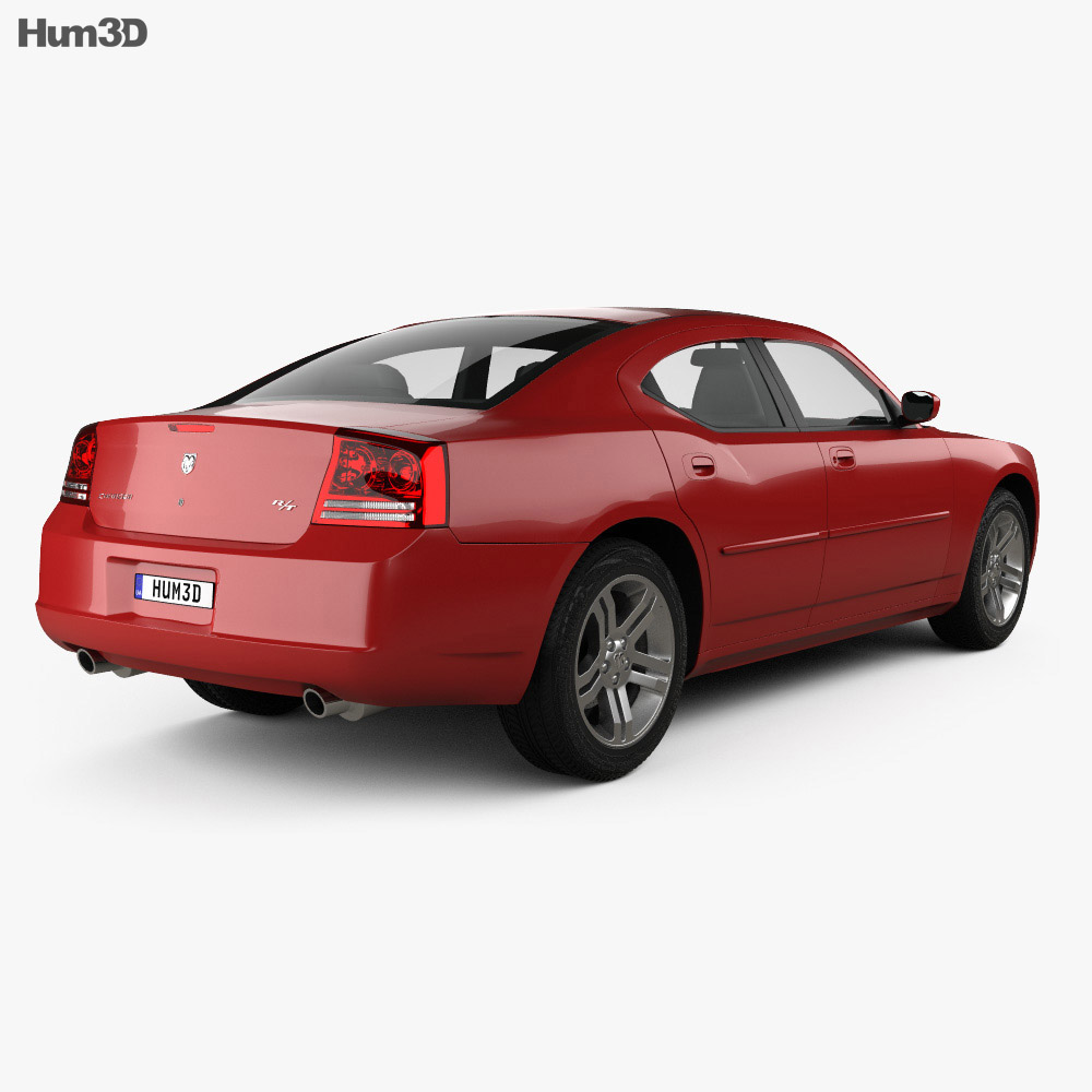 Dodge Charger (LX) 2010 3d model back view