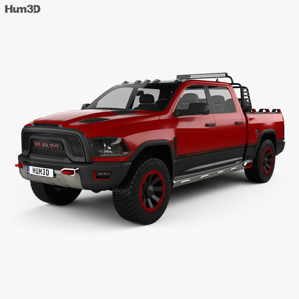 Dodge Ram 1500 Rebel TRX 2017 3D model - Vehicles on Hum3D