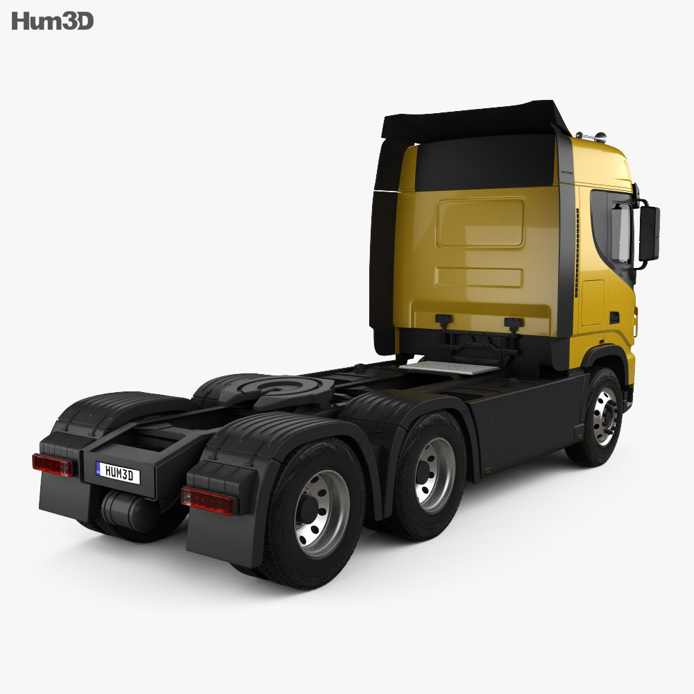 Dongfeng KX Tractor Truck 2017 3d model back view