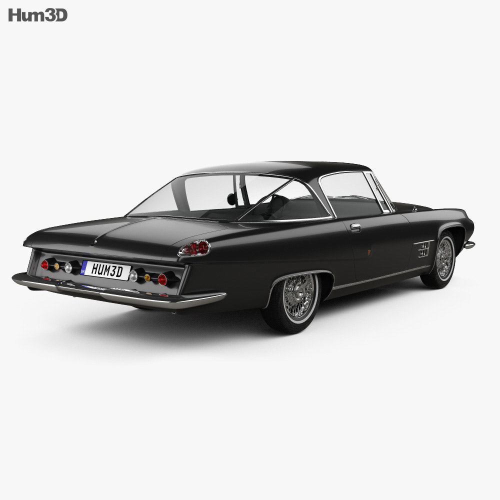 Dual-Ghia L6.4 coupe 1960 3d model back view