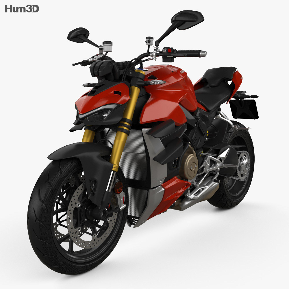Ducati Streetfighter V4 2020 3D модель Автомобили на Hum3D