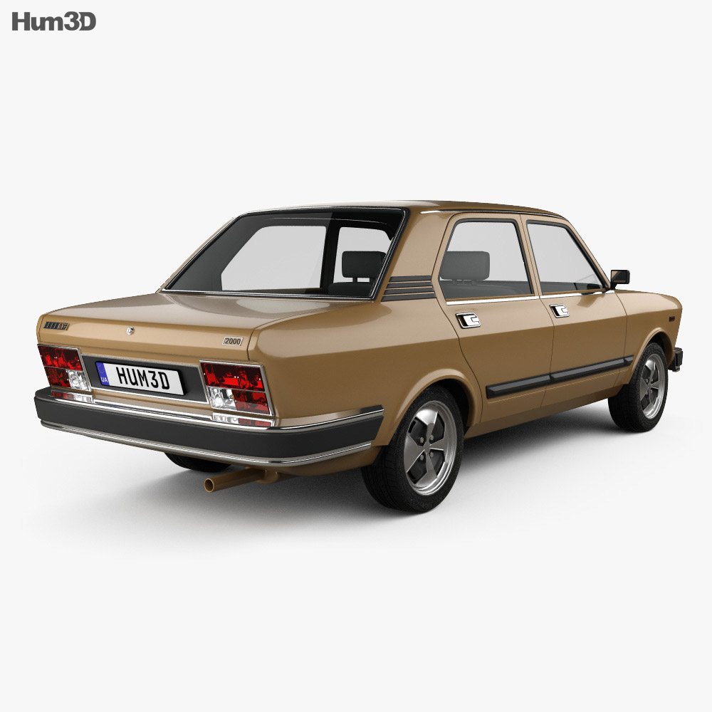 Fiat 132 1977 3D model - Vehicles on Hum3D