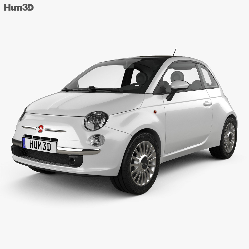 Fiat 500 10 3d Model Vehicles On Hum3d