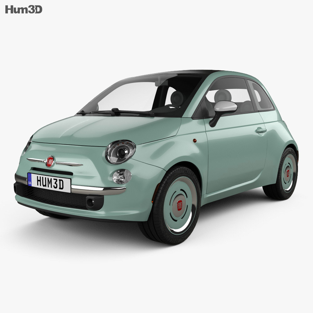 Fiat 500 C San Remo 2017 3D-Modell