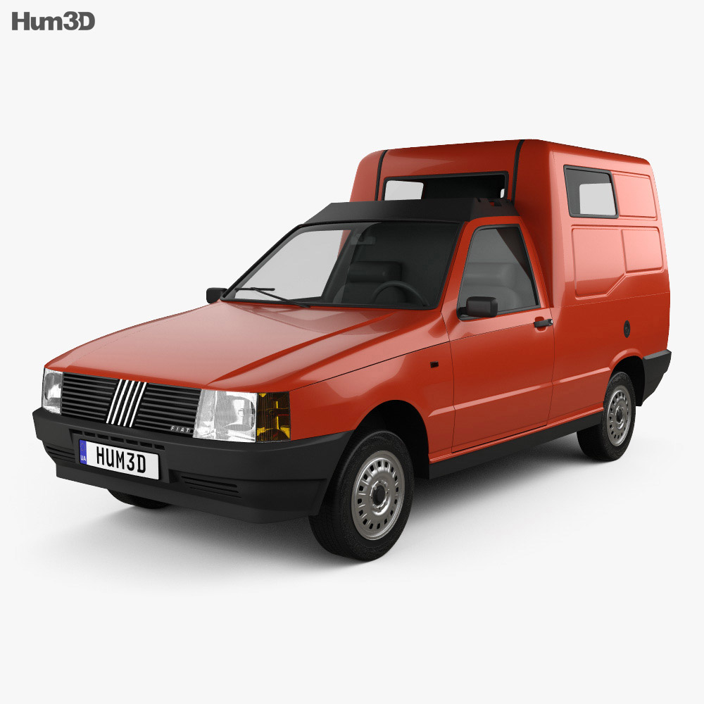 Fiat Fiorino Panel Van 1988 3D model 