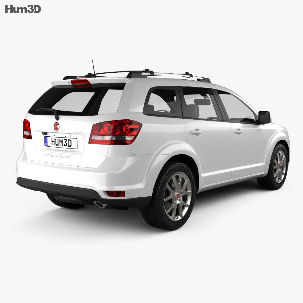 Fiat Freemont 2014 3d model back view