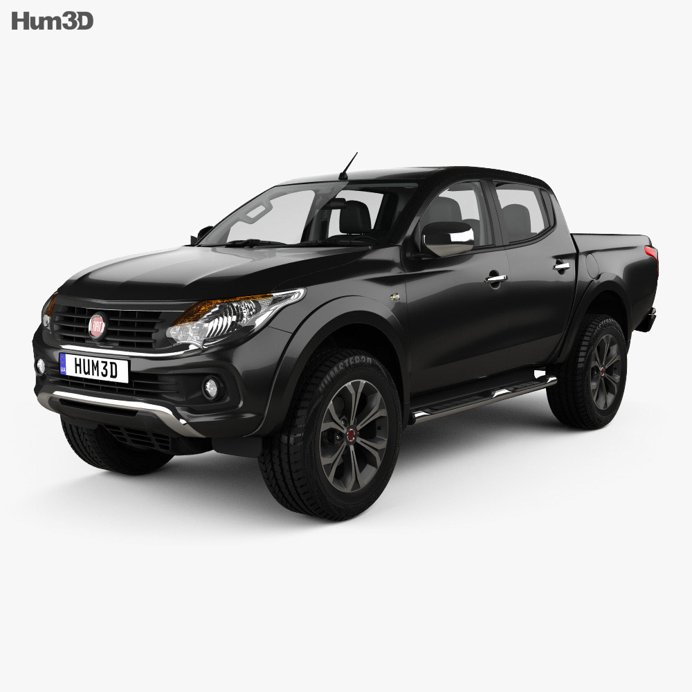 Fiat Fullback Double Cab with HQ interior 2019 3d model