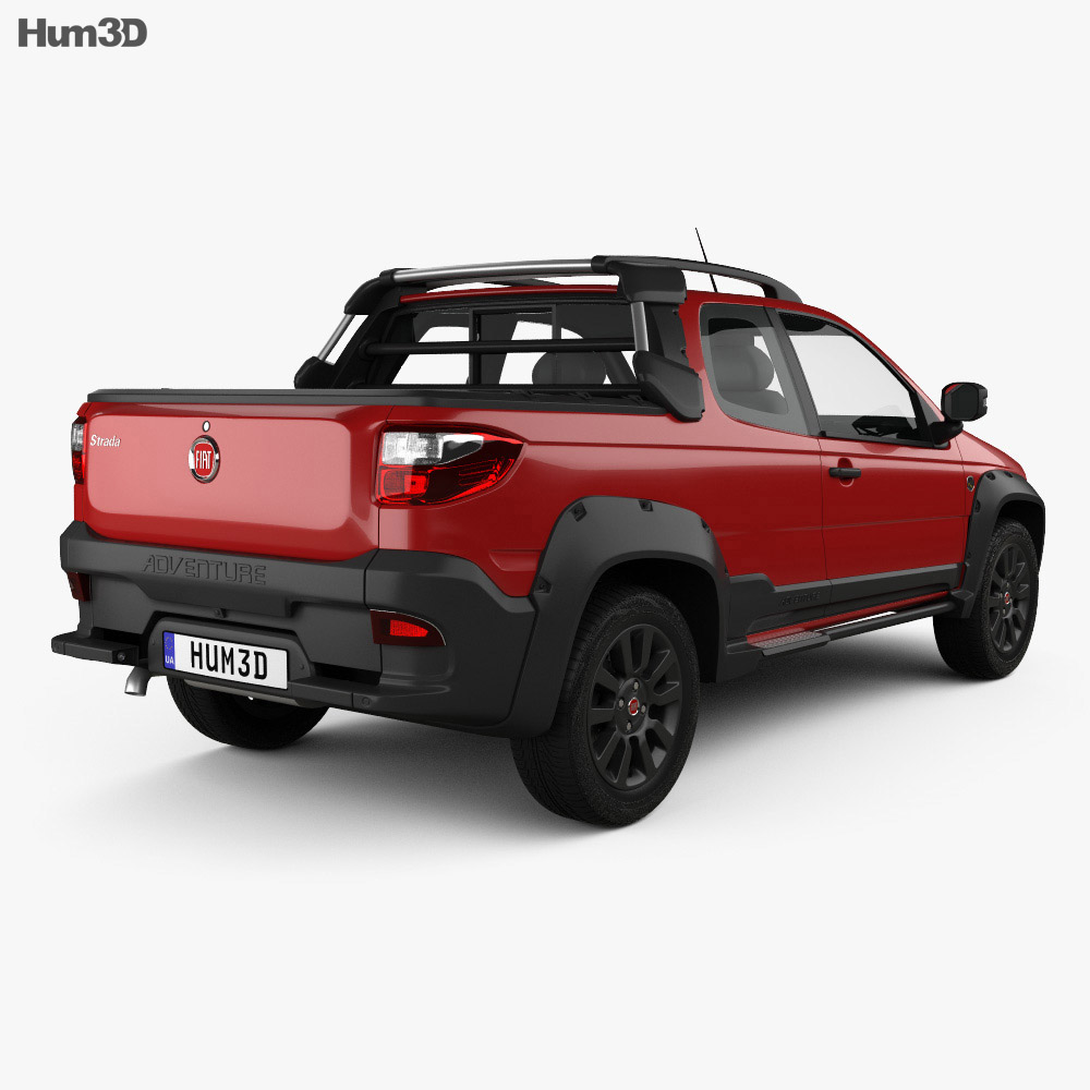 Fiat Strada Adventure CD Extreme 2018 3d model back view