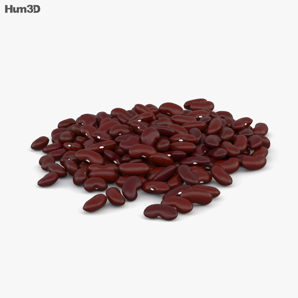 Red Beans 3d model