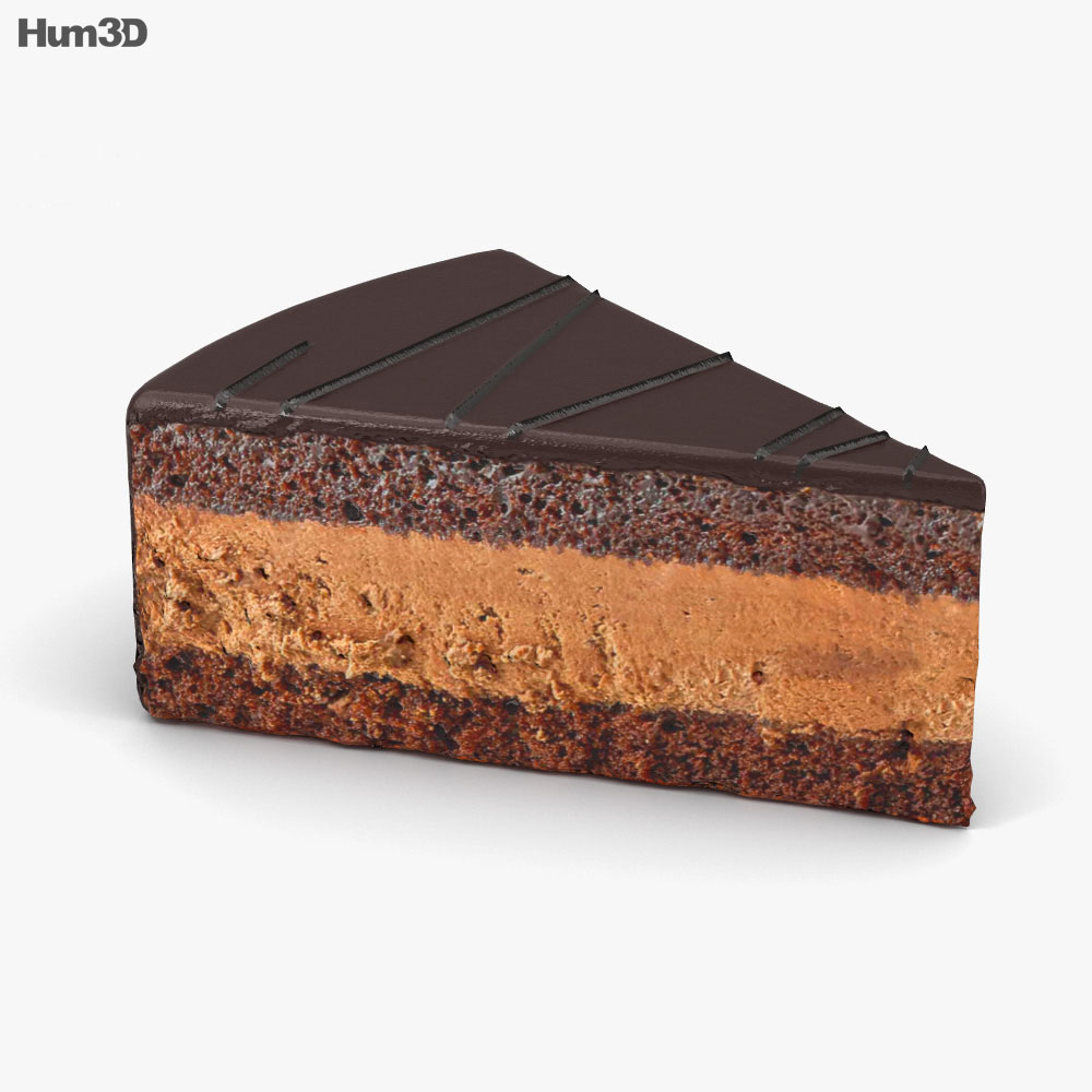 Chocolate Cake 3D model - Food on Hum3D