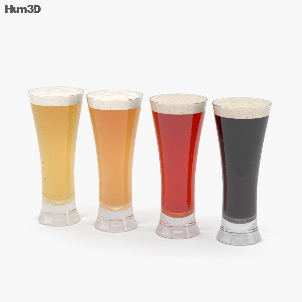 Beer Pilsner Glass 3d model