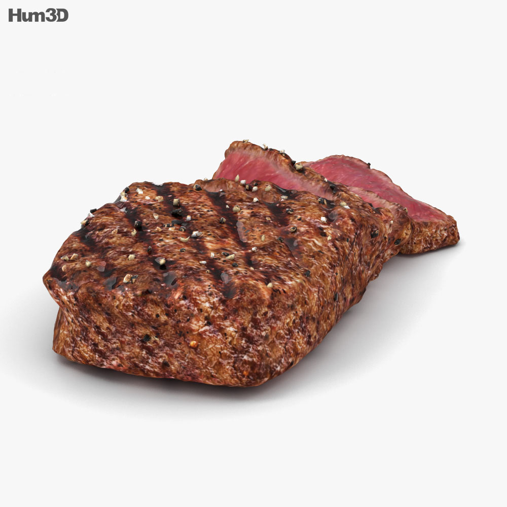 Medium Rare Steak 3d model