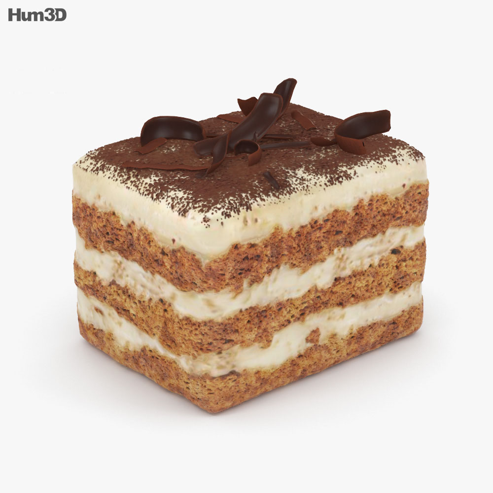 Tiramisu 3d model