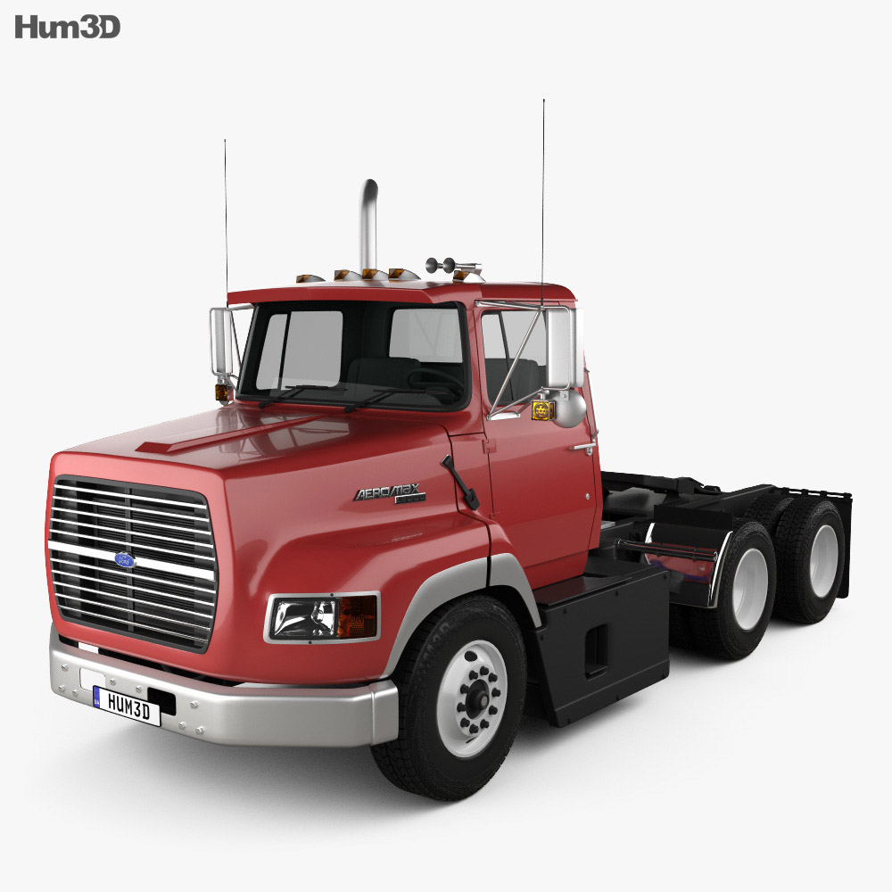 Ford Aeromax L9000 Day Cab Tractor Truck 1990 3d model